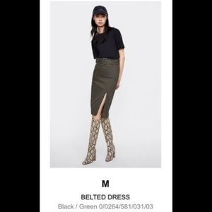 Zara belted dress